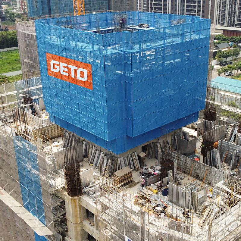 Sistema automático de encofrado trepante hidráulico GETO