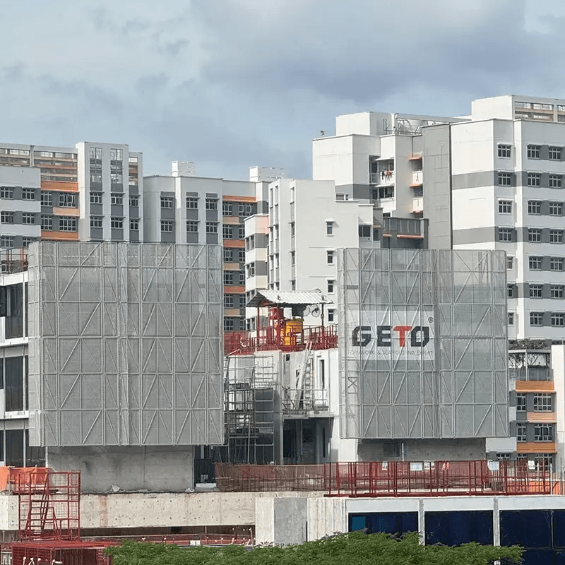 Pantalla protectora para edificios p&uacute;blicos