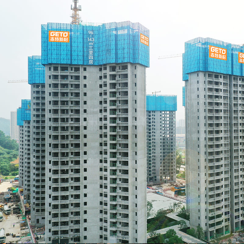 Plataforma autotrepante GETO para edificios de gran altura