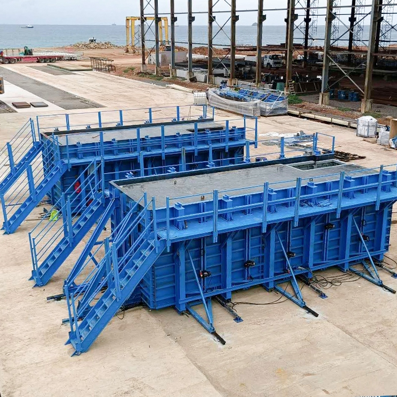 Sistema de encofrado utilizado en un proyecto de construcci&oacute;n en Malasia